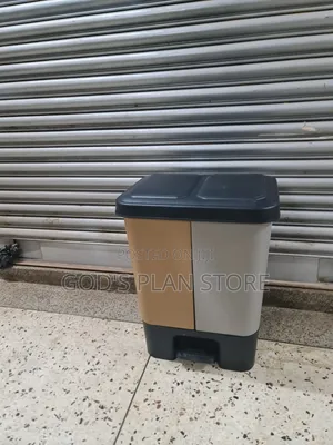 2 Compartment Step on Dust Bin Plastic Dust Bin