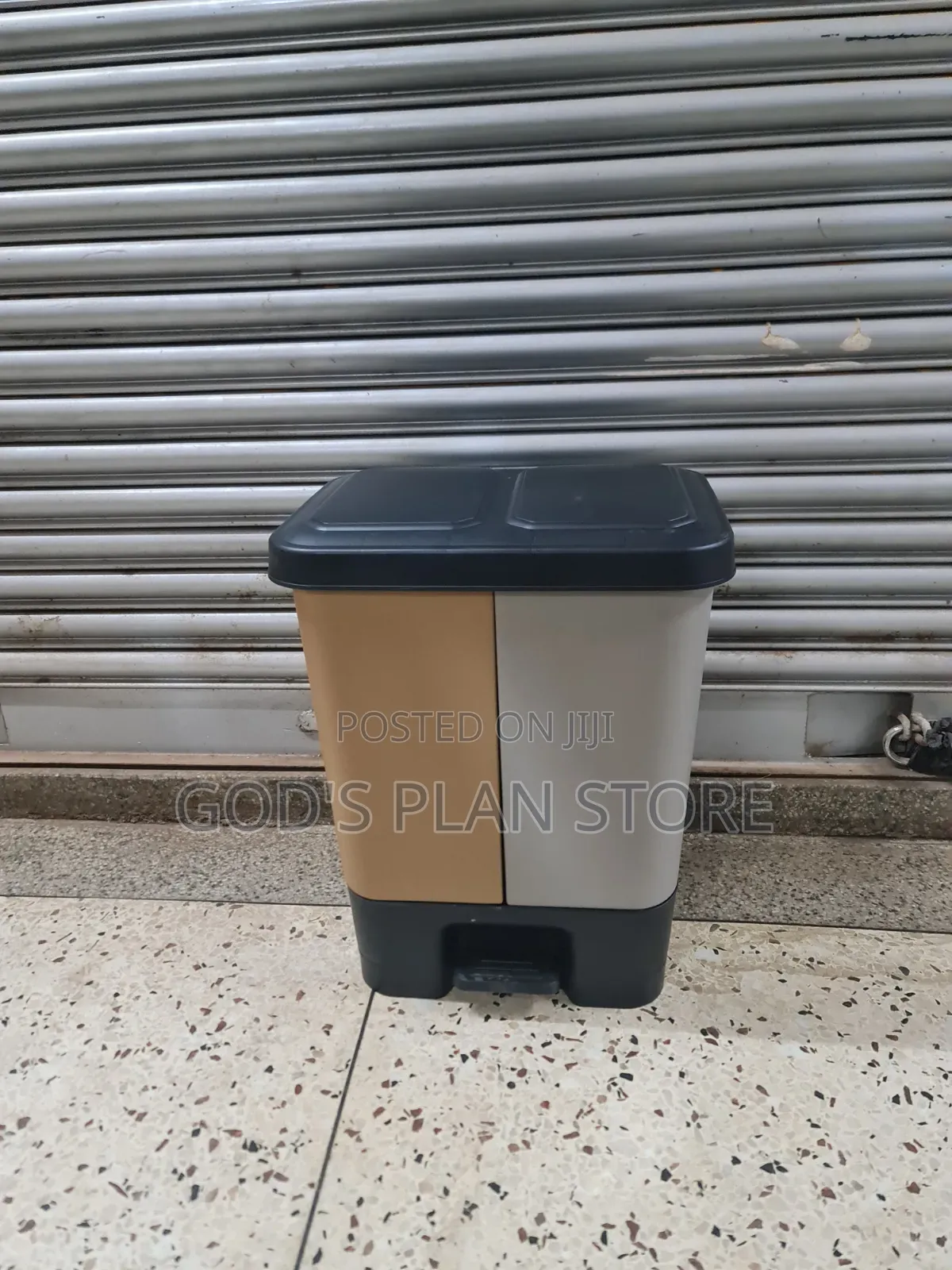 2 Compartment Step on Dust Bin Plastic Dust Bin