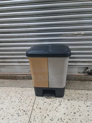 2 Compartment Step on Dust Bin Plastic Dust Bin