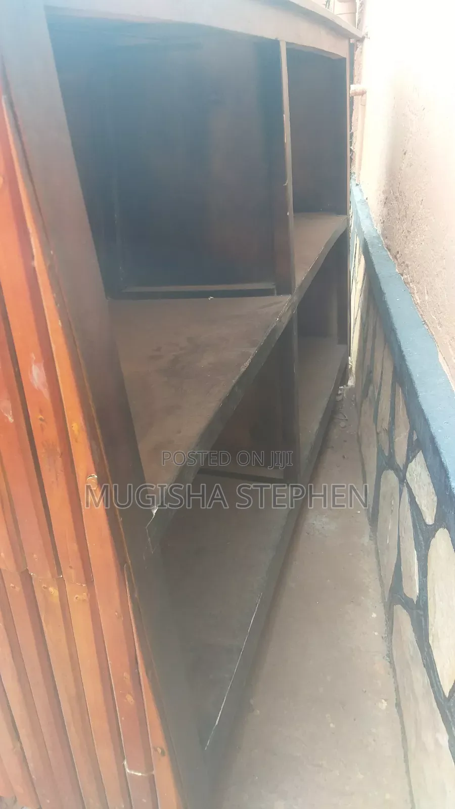 Wooden Bar Counter and Stools