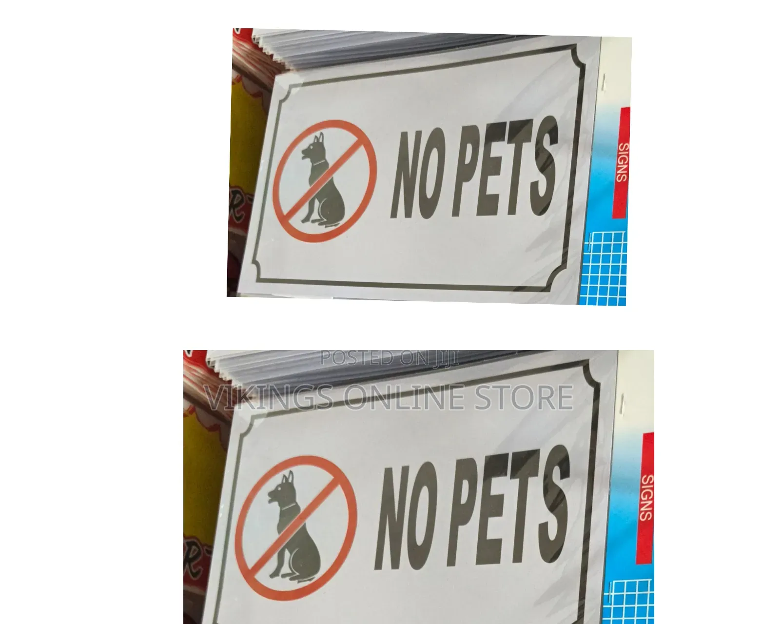 A4 Size ,NO PETS Sign Sticker