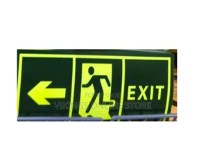 Glow in Dark Emergency Exit Sign Sticker