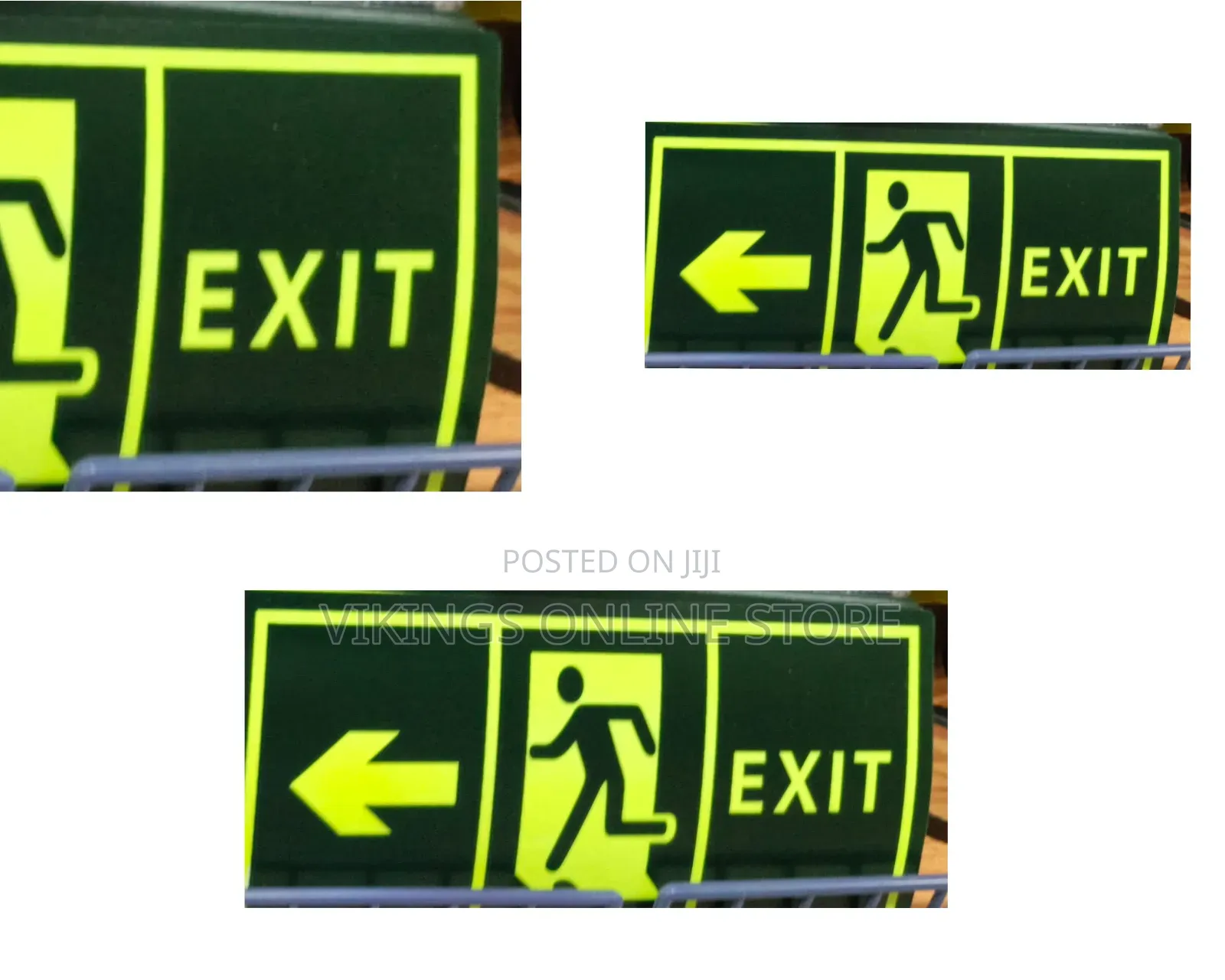 Glow in Dark Emergency Exit Sign Sticker