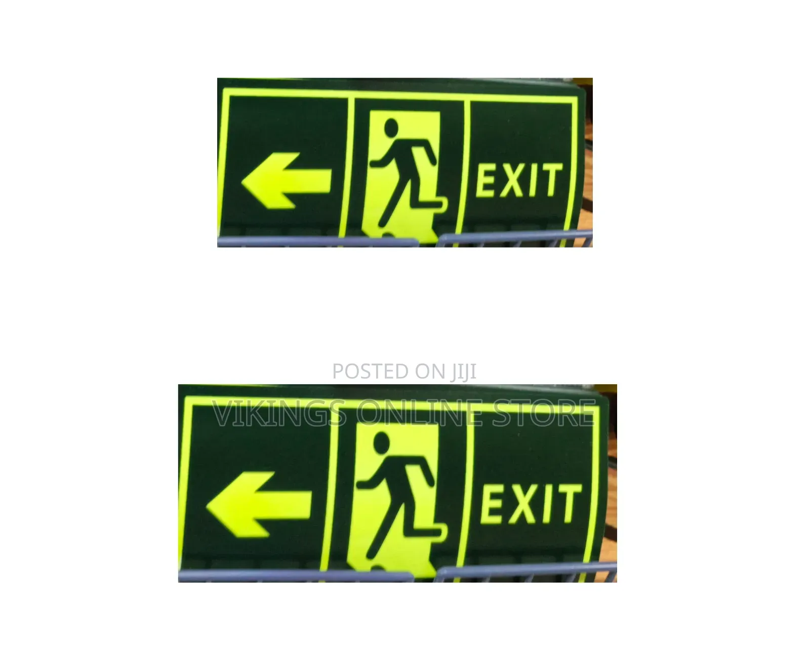 5 Pieces Glow in Dark Emergency Exit Sign Sticker