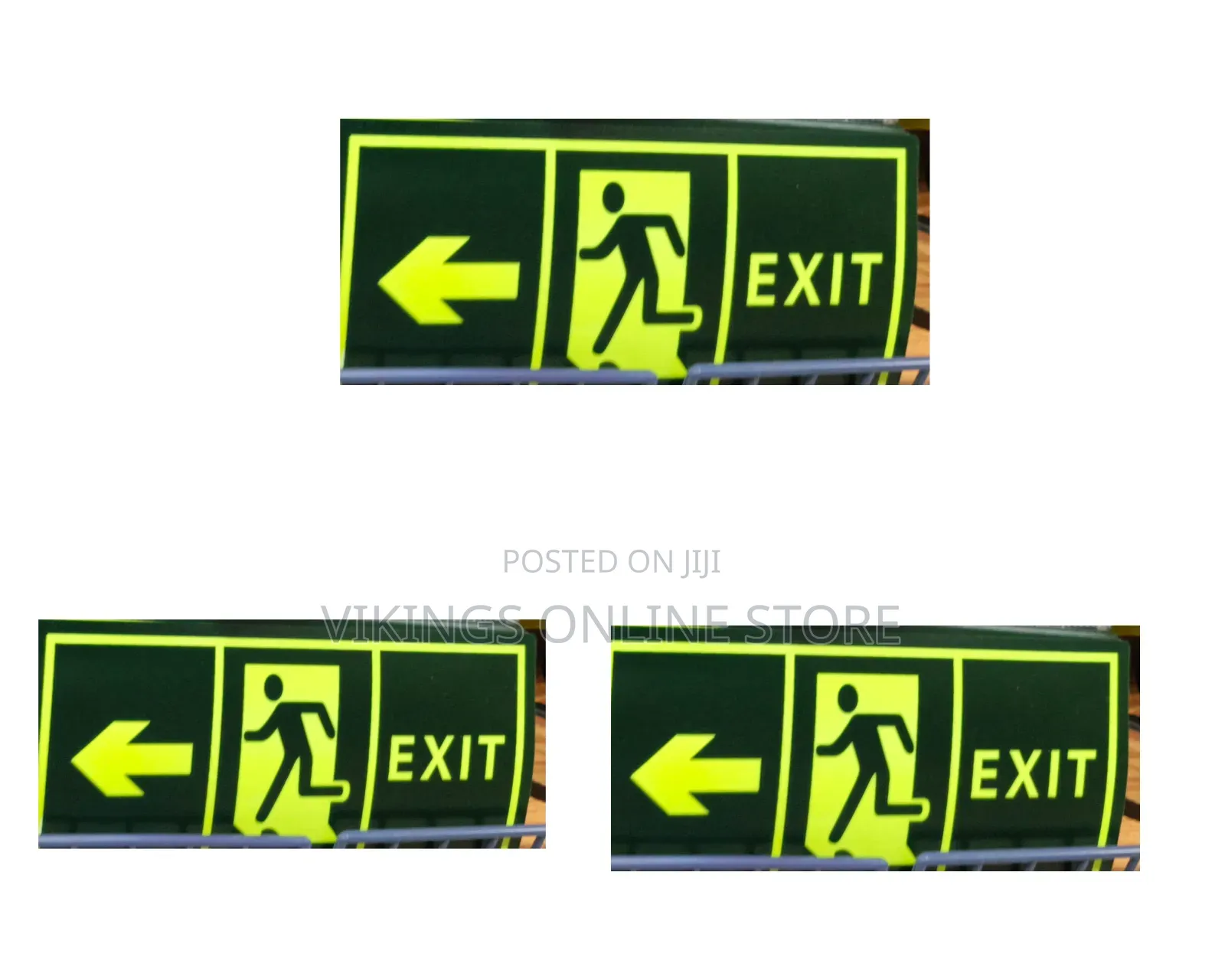 5 Pieces Glow in Dark Emergency Exit Sign Sticker
