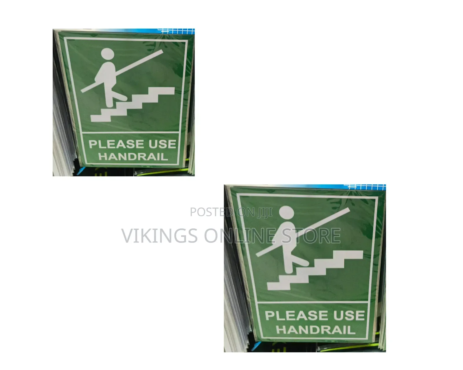 A4 Size Please Use Handrail Stairs Sign Sticker