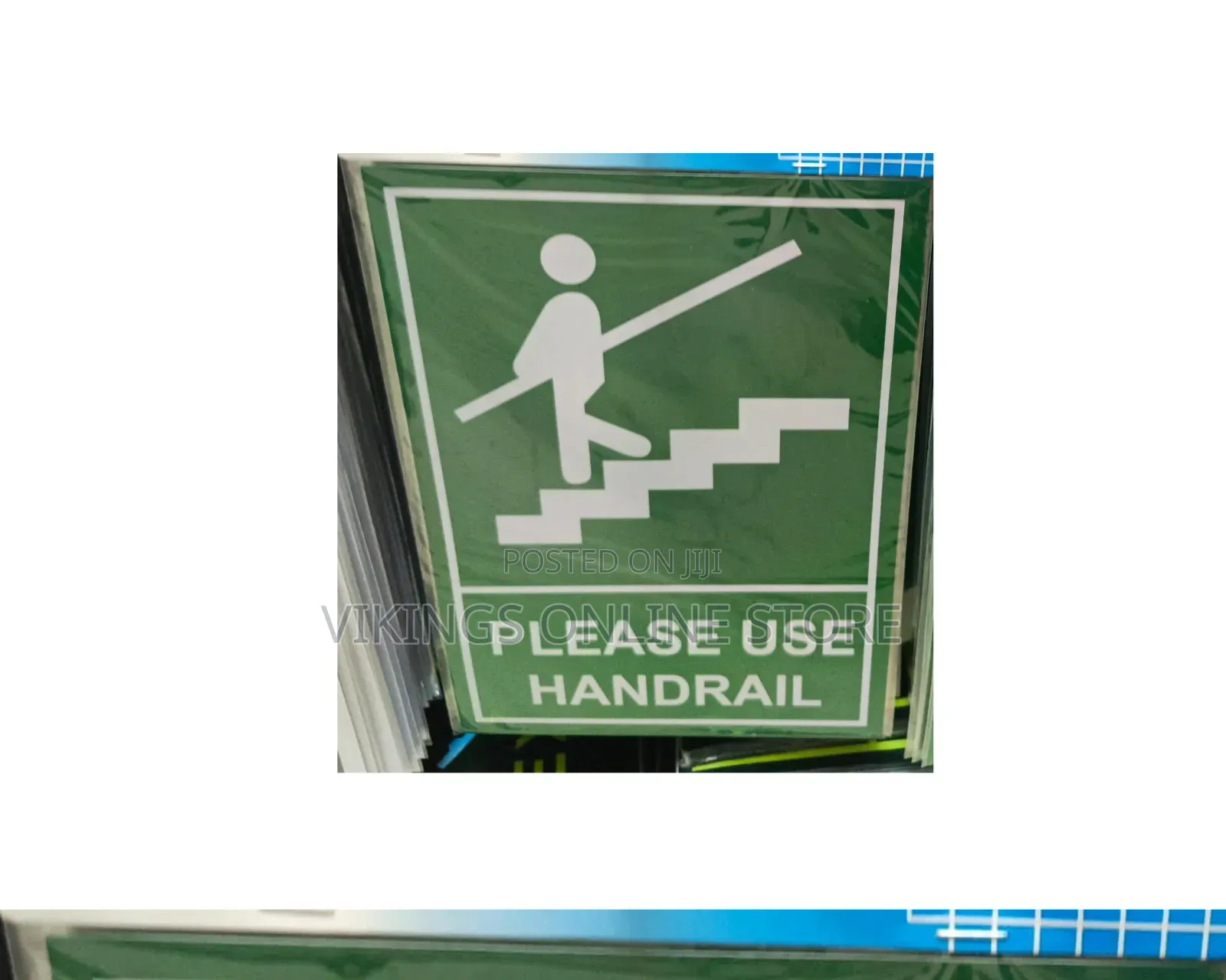 A4 Size Please Use Handrail Stairs Sign Sticker