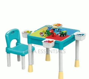 Multi-Functional Children's Activities Block Desk