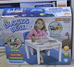 Multi-Functional Children's Activities Block Desk