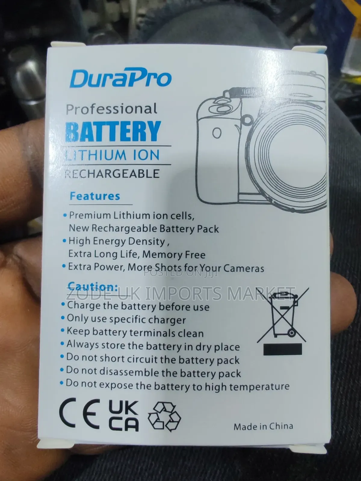 Camera DuraPro Professional Lithium Ion Rechargeable Battery