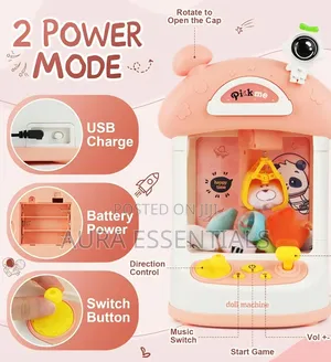 Mini Arcade Doll Claw Machine