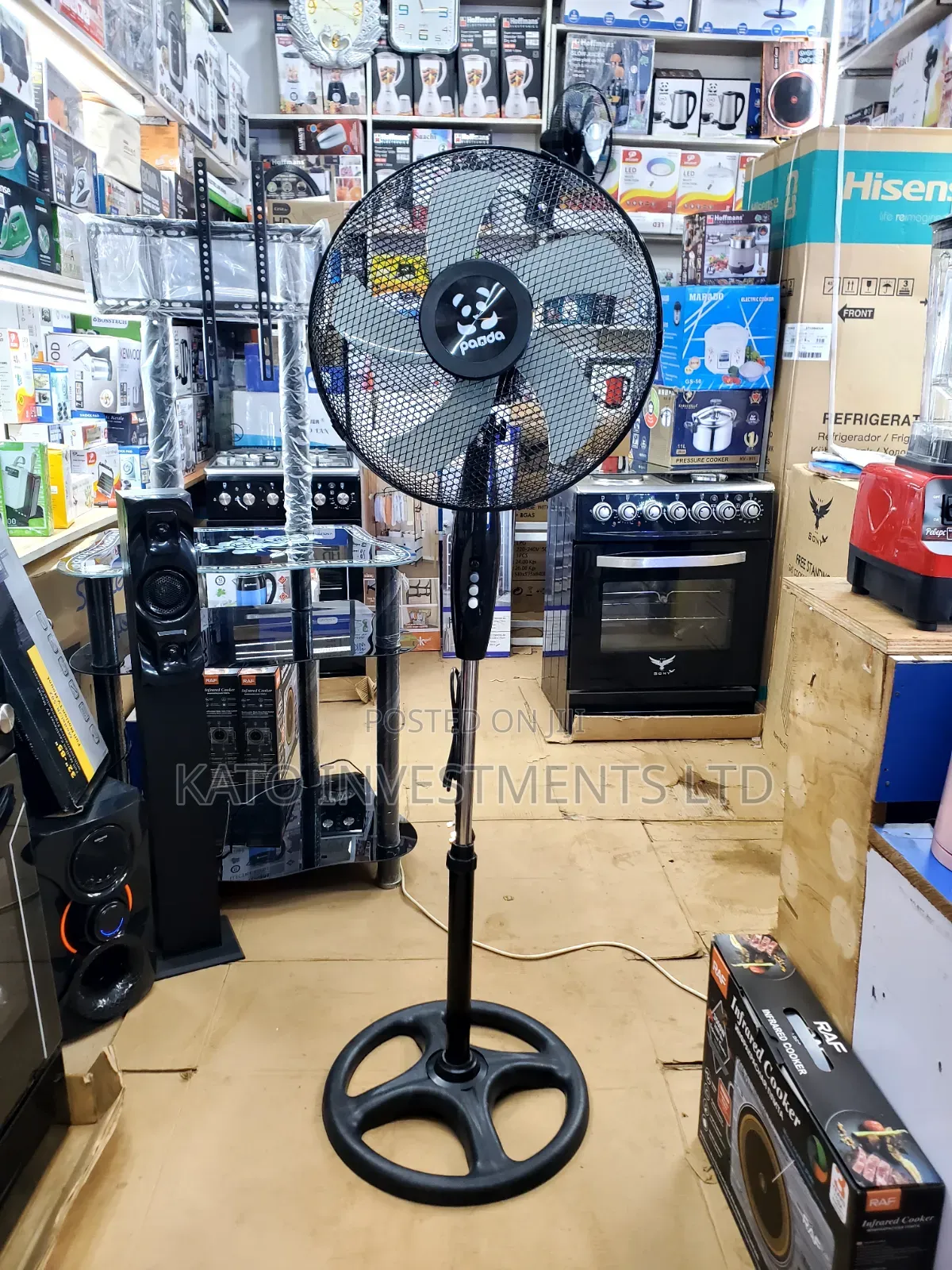 Black Panda 16-Inch Standing Fan 5 Blade