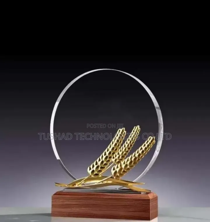 Glass Acrylic Branded Awards, Crystal Wooden UV Engraved Awards
