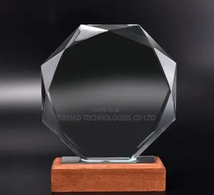 Glass Acrylic Branded Awards, Crystal Wooden UV Engraved Awards