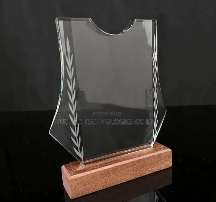 Glass Acrylic Branded Awards, Crystal Wooden UV Engraved Awards