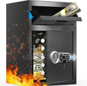 Biometric Steel Drop Deposit Fireproof Safe