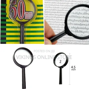 Pocket Magnifying Glass, Stationary Items for School and Office, 50mm