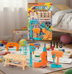 Children's Plastic Construction and Toy Tool Set