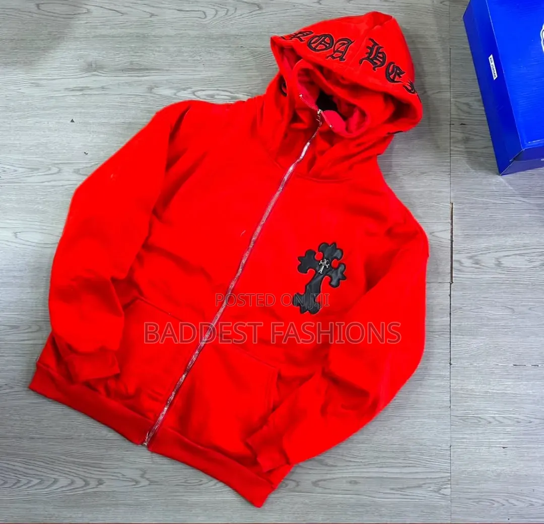 ​Premium Chrome Hearts Style Zip-Up Hoodies
