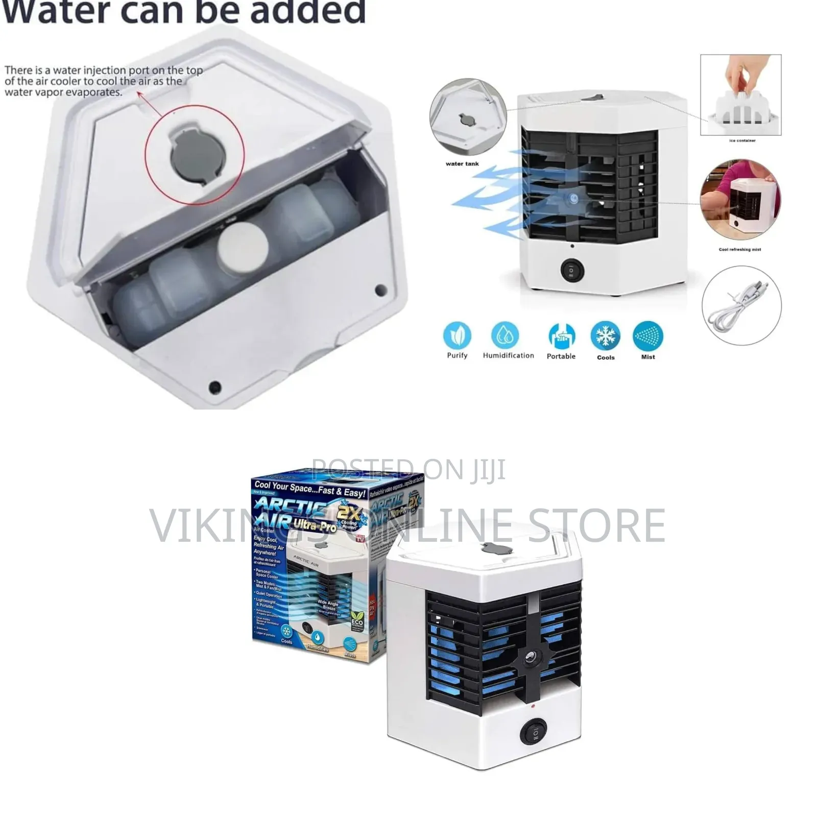 Arctic Air Ultra Pro Evaporative Air Cooler - Versatile 4-in-1 Cooling