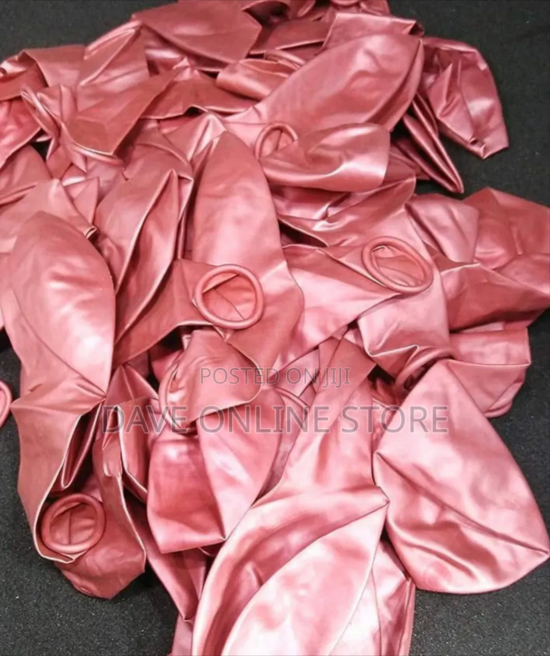100 PCS Rose Pink Colour 12 Inch Chrome Metallic Balloons