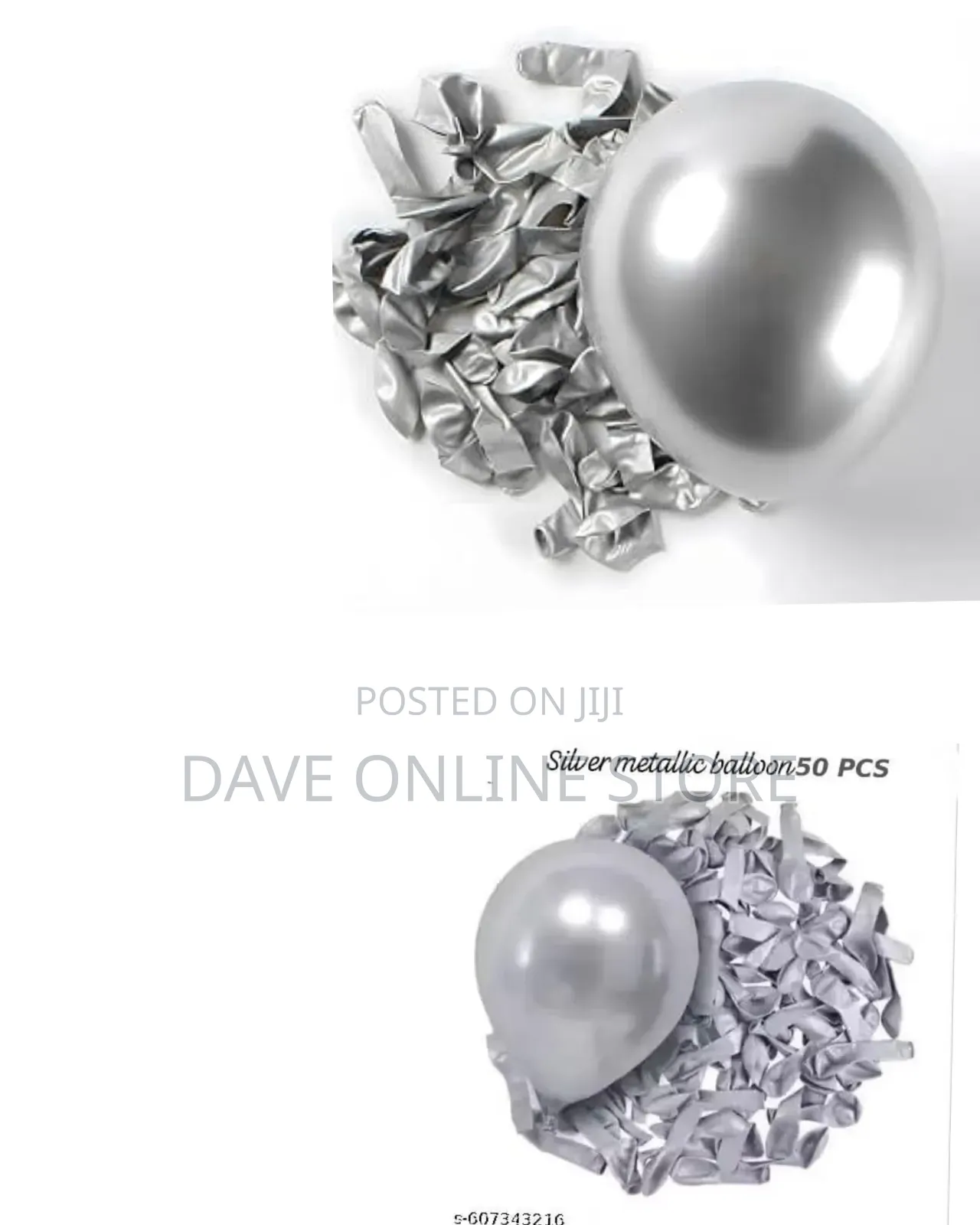 12inch Pearl Latex Silver Balloon 50 PCS