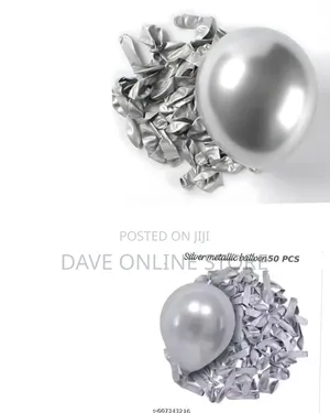 12inch Pearl Latex Silver Balloon 50 PCS