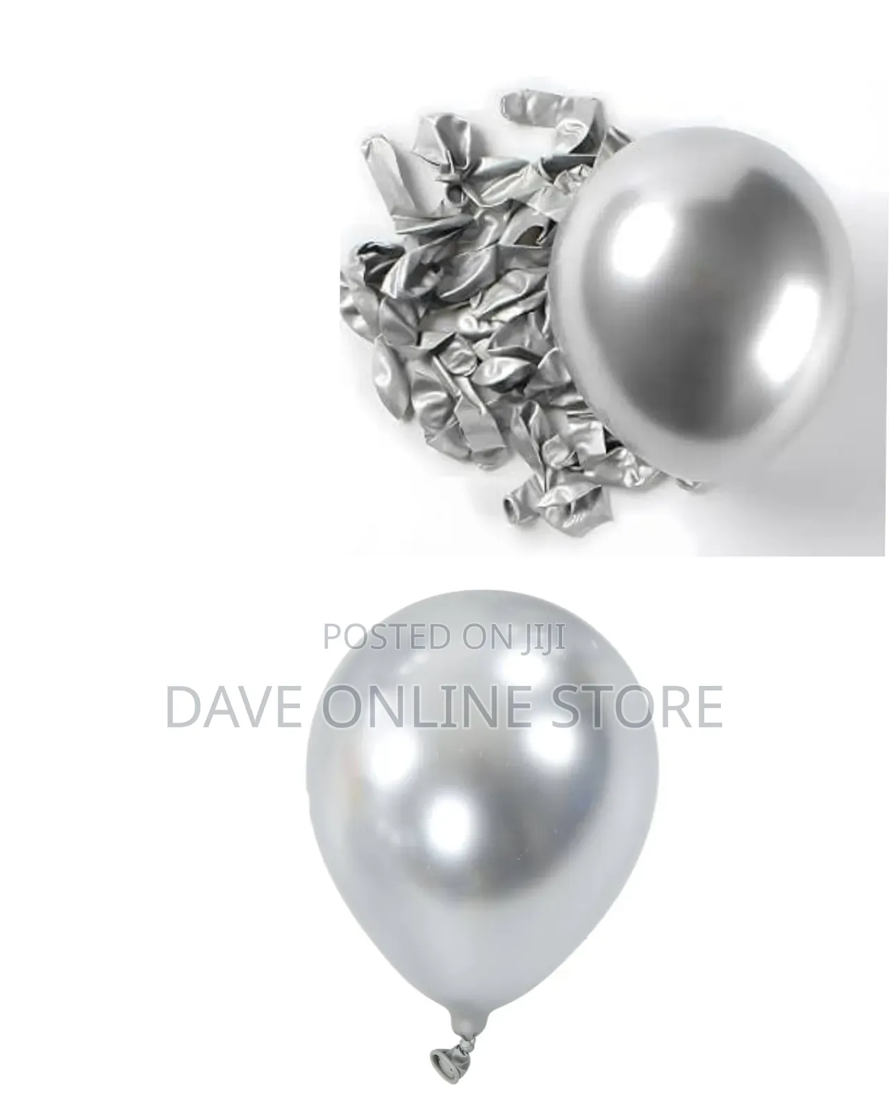 12inch Pearl Latex Silver Balloon 50 PCS