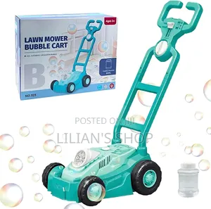 Automatic Bubble Blowing Mower With Bubble Bottle