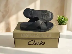 Clarks Cross Premium Leather Rubber Soft Genuine Sandals