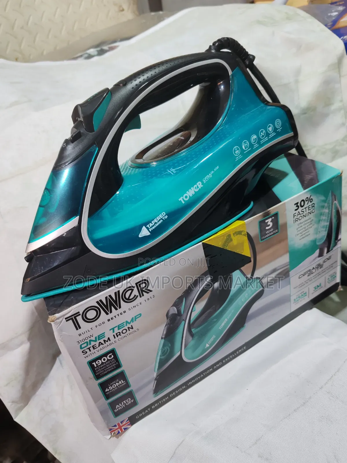 Tower One Temp Steam Iron With Variable Control