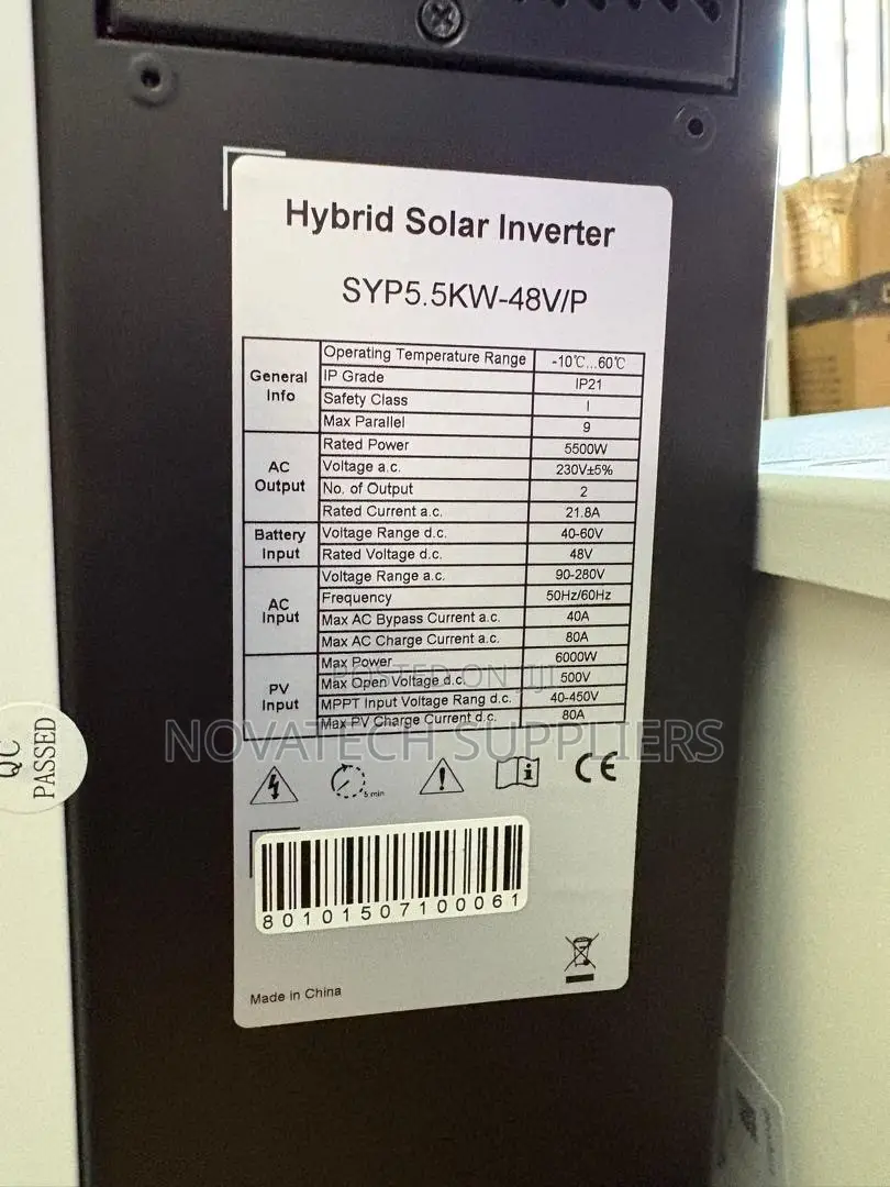 5.5kw Gotosolar Hybrid Inverter 48v | 6kw Pv | 80a Charger