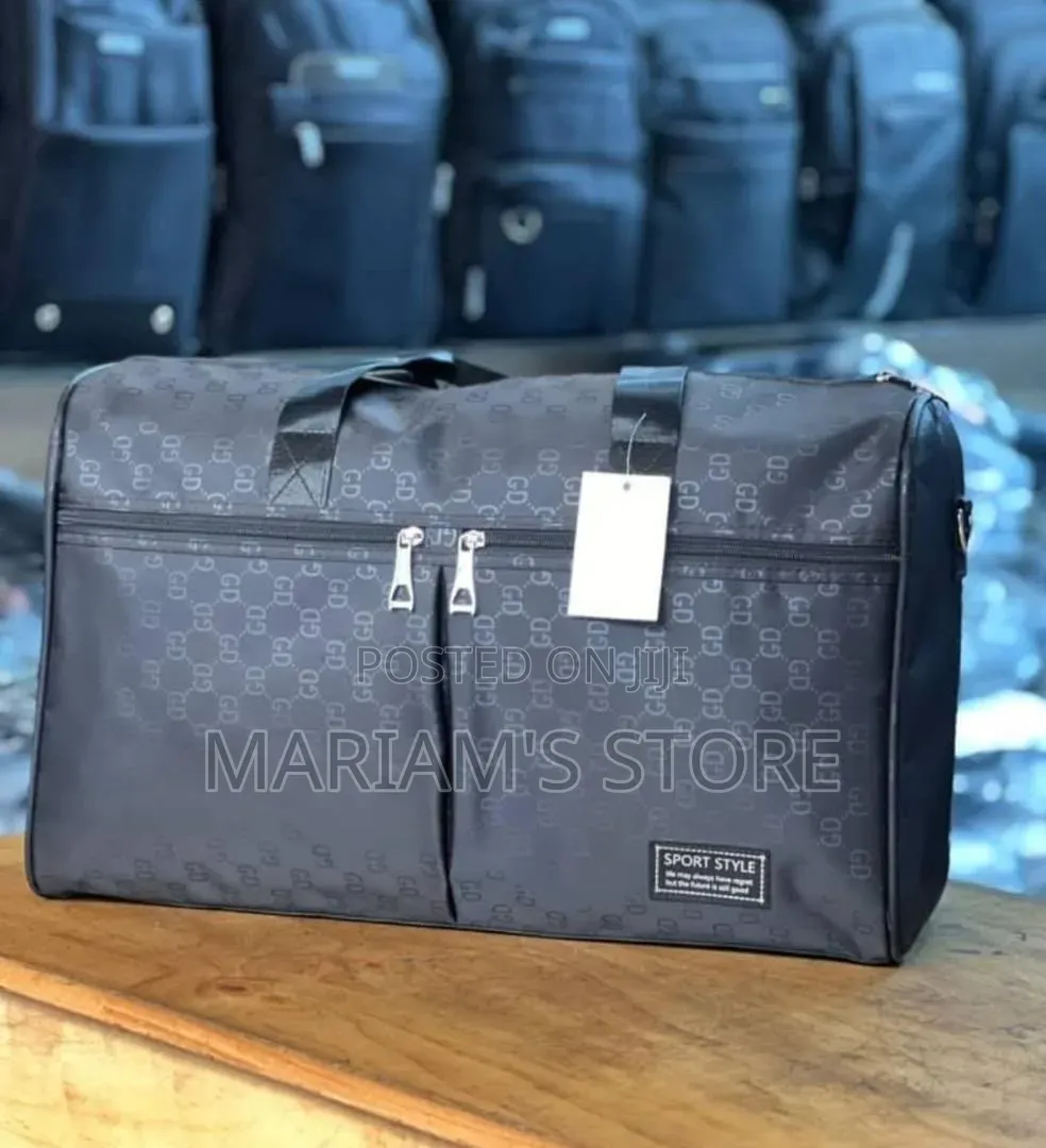 Black "GD Sports Style" Travel Duffel Bag