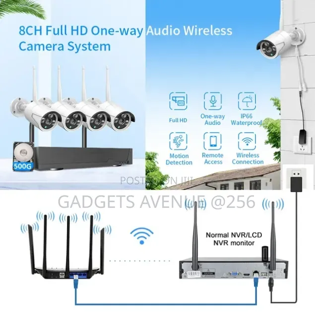 Wireless 5G WiFi Video Surveillance Camera Kits, Available in 4-Camera