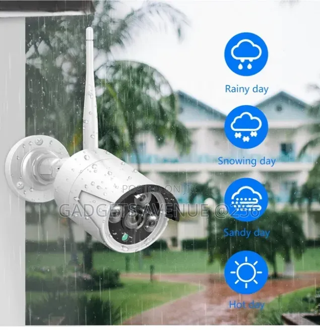Wireless 5G WiFi Video Surveillance Camera Kits, Available in 4-Camera