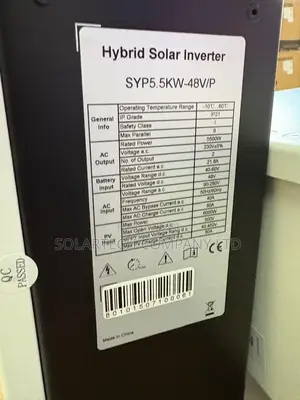 GOTOSOLAR SYP 5.5KW 48V Hybrid Inverter | 6000W Solar Input