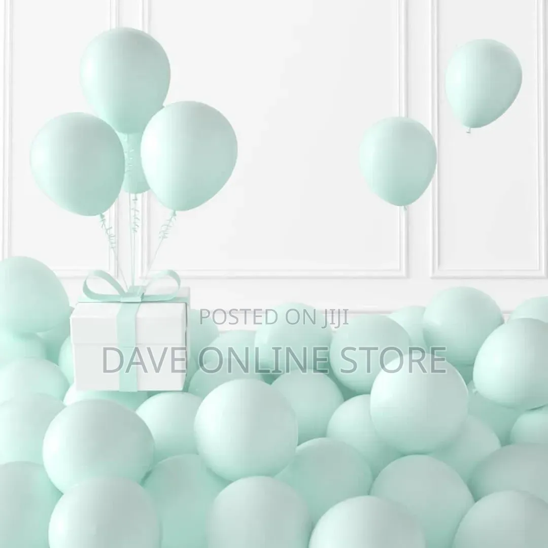 Pastel Green Green Balloons,100 PCS 12 Inch Mini Matte Latex Balloons