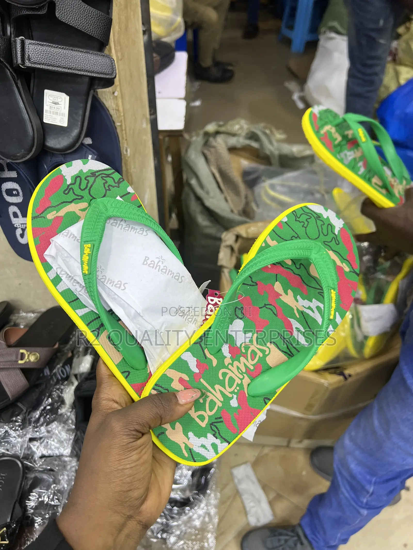 Bahamas Camouflage Printed Flip-Flops