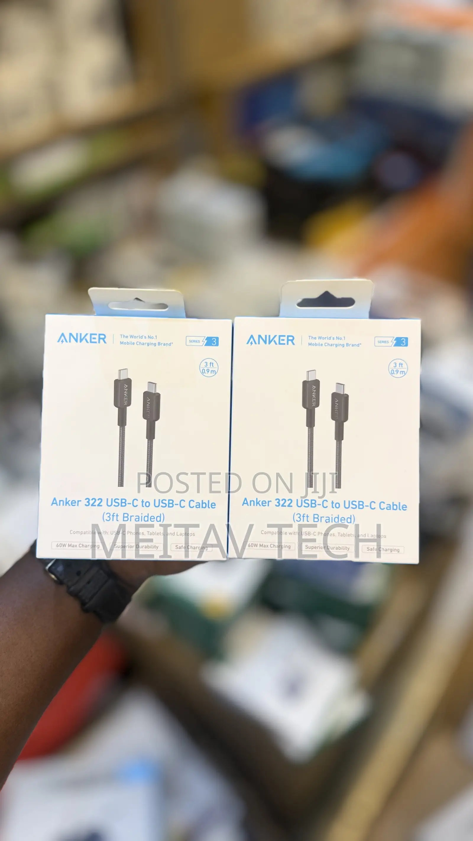 Anker 322 USB-C to USB-C 60W Braided Cable 1M