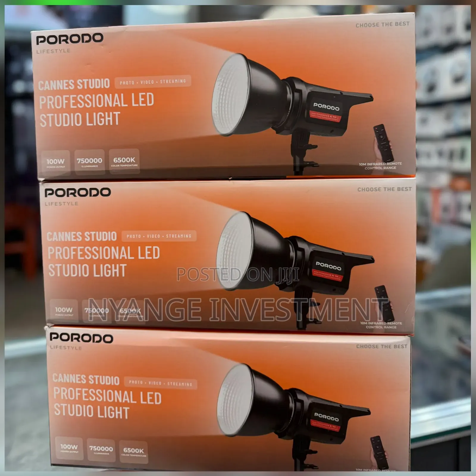 Porodo Lifestyle Cannes Studio 100W Professional LED Studio Light.