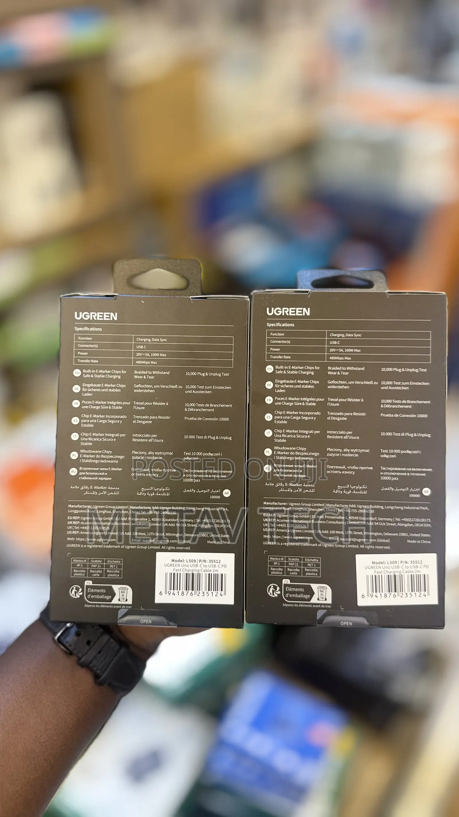 Ugreen Uno USB C to USB C Cable 100w