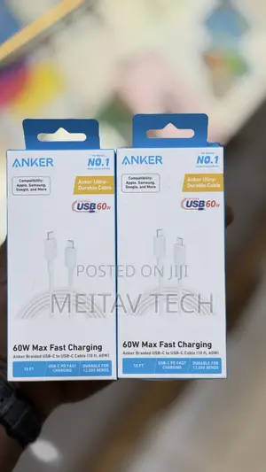 Anker USB C to C Cable 10ft (3M) Braided 3 Metre