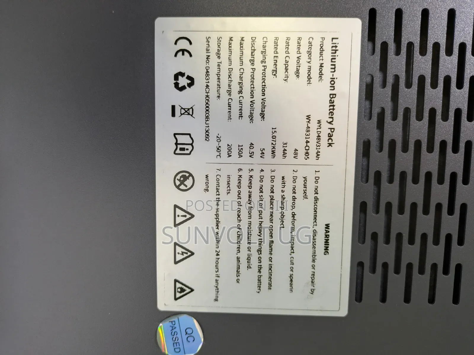 15kwh Lithium Battery
