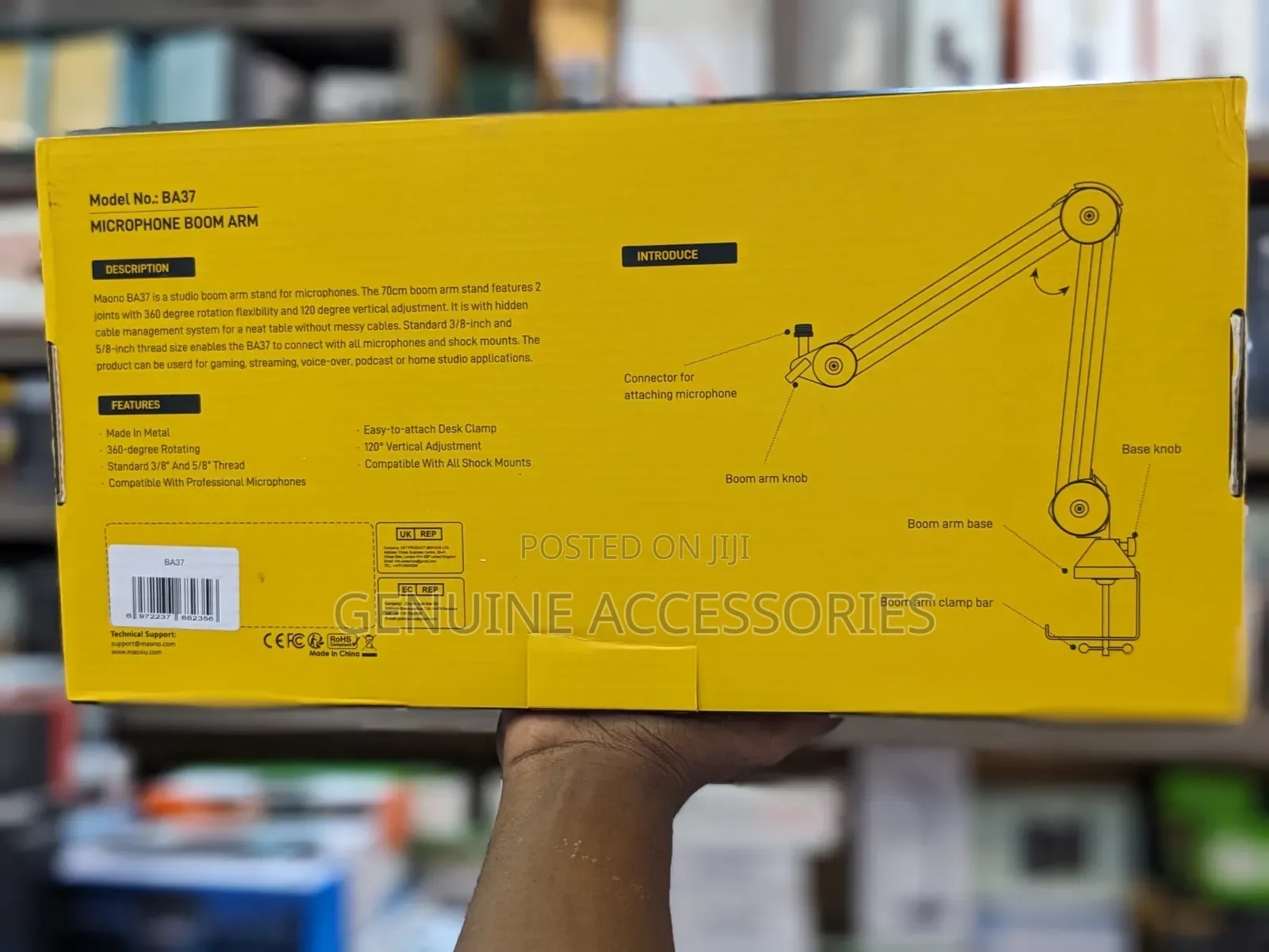 Maono BA37 Microphone Suspension Boom Arm Stand