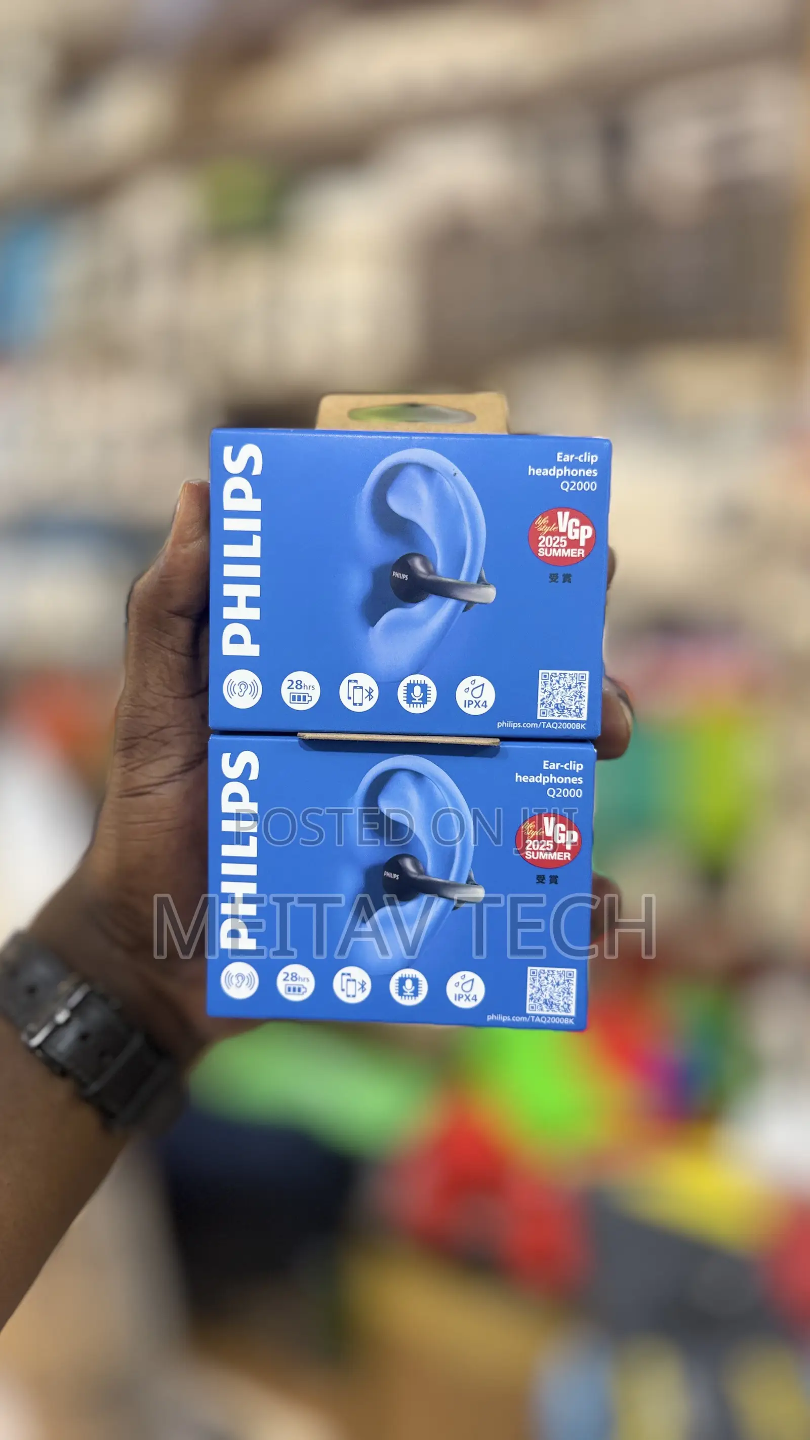 Philips Ear Clip Headphones Q2000 Ear-Cuff Style