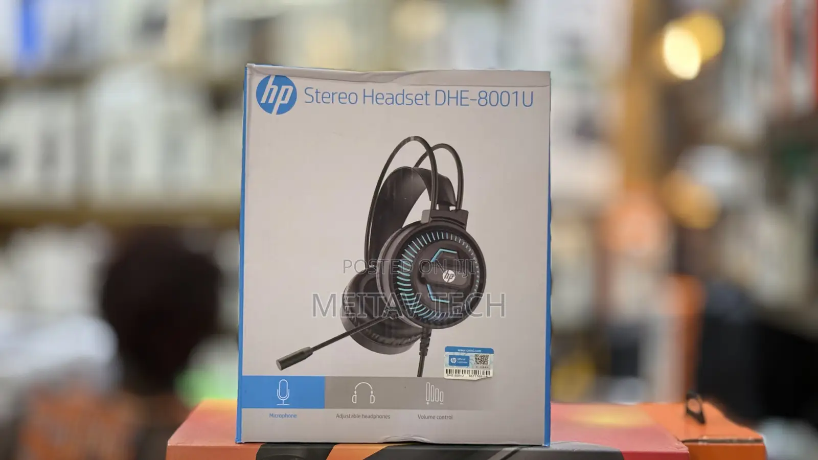 HP DHE-8001U Wired LED Gaming Call Centre Headsets