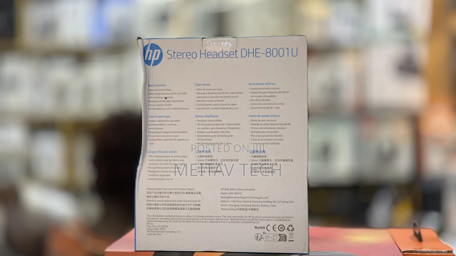 HP DHE-8001U Wired LED Gaming Call Centre Headsets