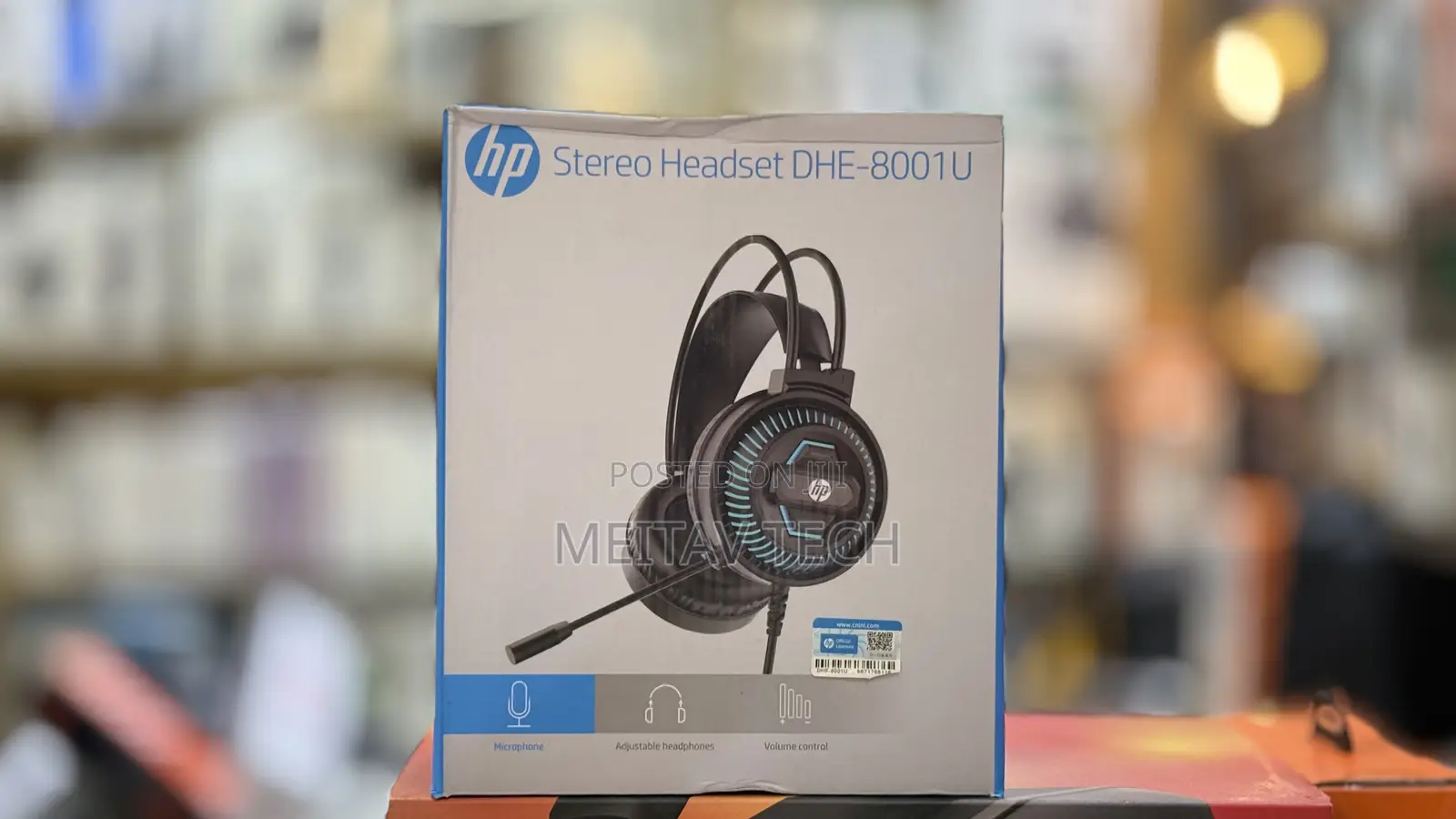 HP DHE-8001U Wired LED Gaming Call Centre Headsets