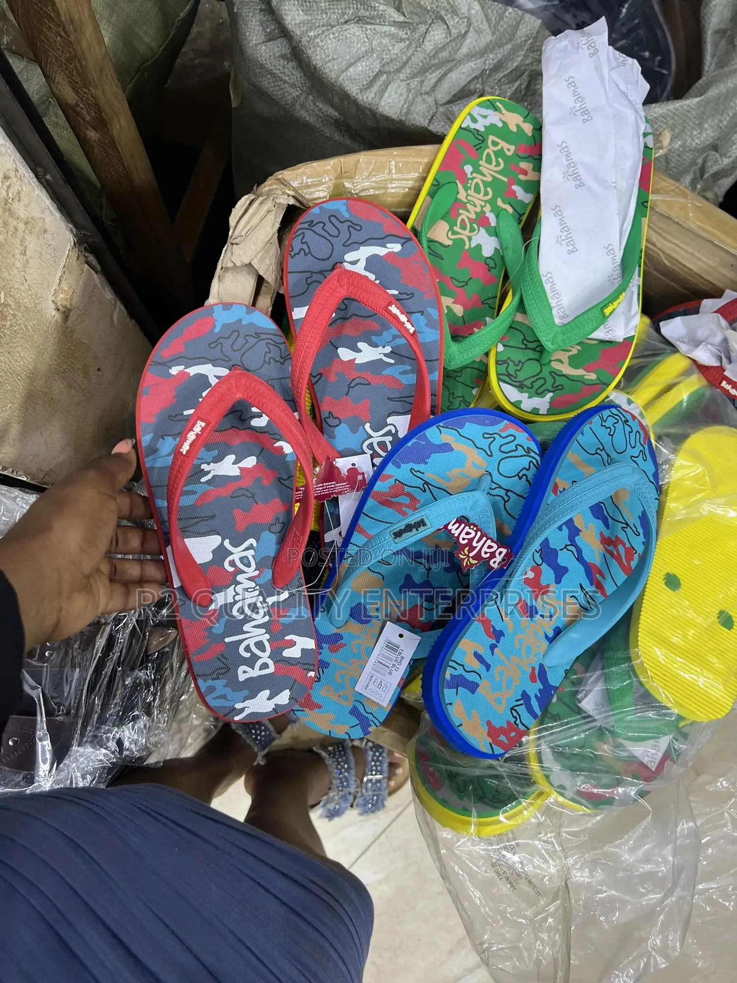 Bahamas Camouflage Printed Flip-Flops