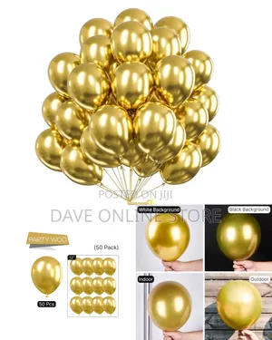Gold Balloons 50pcs Gold